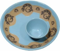 Cheapest 😉 Alan Yarmark Gecko Chip Bowl With Attached Dip Cup 👏