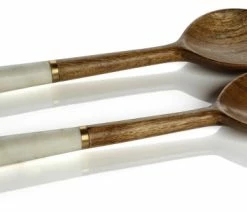 Best deal 🎉 Zodax Legacy Mango Wood And Marble Salad Sever Set 🧨