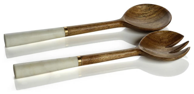 Best deal ๐ Zodax Legacy Mango Wood And Marble Salad Sever Set ๐งจ 1 Best deal ๐ Zodax Legacy Mango Wood And Marble Salad Sever Set ๐งจ