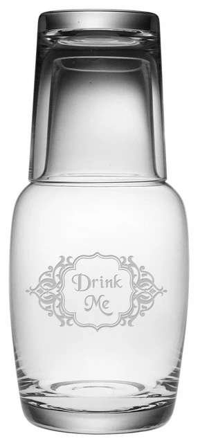 Budget ๐ Susquehanna Glass Company "Drink Me" Night Bottle Set ๐ฅ 1 Budget ๐ Susquehanna Glass Company "Drink Me" Night Bottle Set ๐ฅ