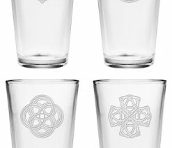 Budget 😍 Susquehanna Glass Company Celtics 4-Piece Pint Glass Set 🔥