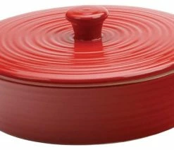 Discount ✔️ RSVP Red Stoneware Tortilla Warmer 🔥