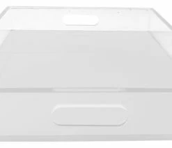 Flash Sale 💯 The Rug Market Lucite Tray With Handle, White 🛒