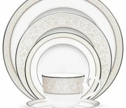 Wholesale ⭐ Noritake Montvale Platinum, 5-Piece China Set 💯