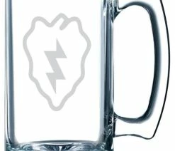 Top 10 💯 Etched Laser Art United States Army 25th Infantry Division Etched 25oz. Libbey Sports Beer Mug 🎉