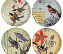 Best reviews of 🥰 A&B Home Bird Ceramic Plates, Set Of 4 Different Plates ⌛