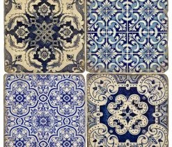 Budget 🎁 Studio Art & Stone Azulejos Coasters, Set Of 4, With Stand 🔔