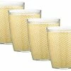 Brand new ✔️ Kraftware Corp. Kraftware Fishnet Double Wall Glasses, Ivory, 14 Oz, Set Of 4 🛒