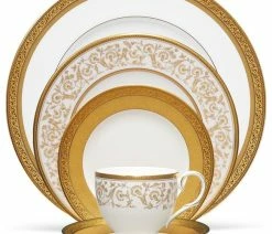 Deals 😀 Noritake Summit Gold 5Pc Place Setting 😀