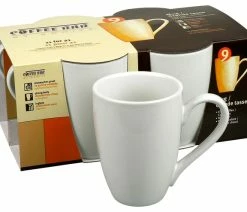 Deals 🌟 Konitz Solid Mugs, Set Of 4, White ❤️