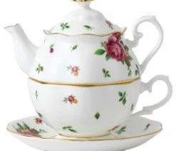Brand new 🎁 Royal Albert Country Roses White Tea For 1 🌟