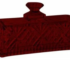 Best deal ❤️ TableTop King Covered Butter Dish Crditional Vibrant Colors Availableystal Glass, Full Red 🎁