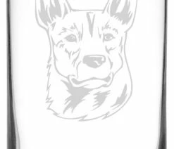 Best reviews of 😍 Etched Laser Art Australian Stumpy Tail Cattle 🐕 Dog All Purpose 16oz. Libbey Can Glass 🎁