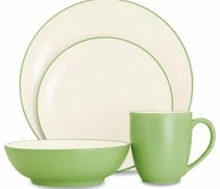 Best Pirce 🌟 Noritake Colorwave Apple Coupe 32Pc Dinnerware Set, Service For 8 ❤️