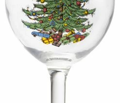 Buy 🔔 Cuthbertson Original 🎅 Christmas Tree 11 Oz. Wine Goblet, Set Of 4 🔥
