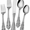 Discount ❤️ Wallace Antique Baroque 65Pc Flatware Set, Service For 12 🌟