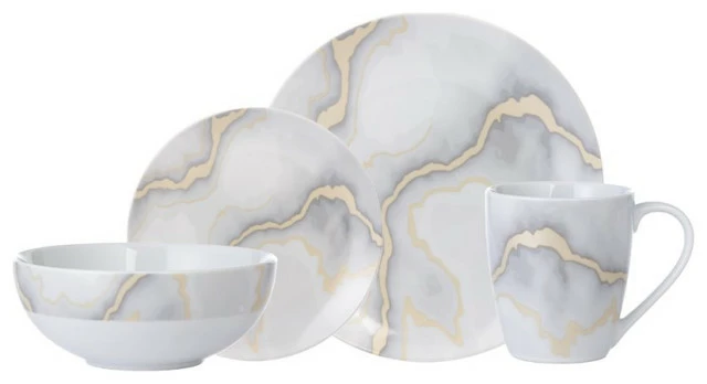 Promo β€οΈ Safdie & Co. Porcelain Dinnerset 16 Piece Electric Marble π 1 Promo β€οΈ Safdie & Co. Porcelain Dinnerset 16 Piece Electric Marble π