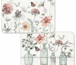 Brand new 😀 Conimar Corp Vinyl Plastic Placemats Reversible Country Weekend Set Of 4 🧨