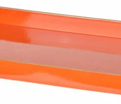 Flash Sale 😍 AB Home Mimosa Rectangle Tray In Orange Finish 42542 🔔