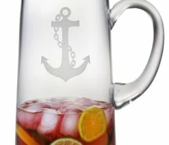 Best Pirce 😀 Susquehanna Glass Company Anchor Tankard Pitcher 🥰