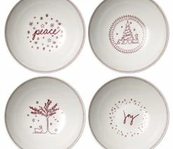 Flash Sale 🛒 Waterford Crystal Royal Doultan 8" Holiday Cereal Bowl, Set Of 4 🎉