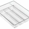 Deals 🛒 InterDesign 53930 13.75" X 10.75" X 2" Clear Linus Cutlery Tray ✔️