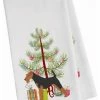 Wholesale 🎉 Carolines Treasures Airedale Terrier Merry 🎁 Christmas Tree White Kitchen Towel 🛒