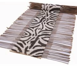 Best reviews of 😍 Swahili African Modern Zebra Pattern Twig Runner 💯